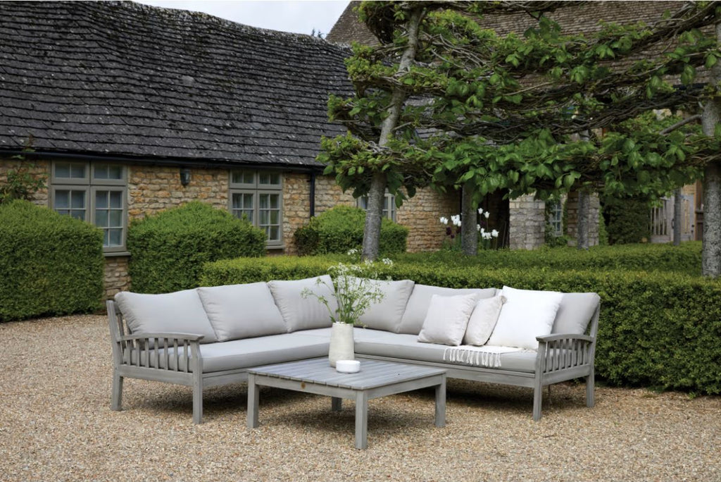 Dorset Corner Sofa and Table Set - Grey - Frankton's