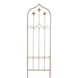 Fleur - de - Lys Trellis Pack of Four 1.5m Dark Rust - Frankton's