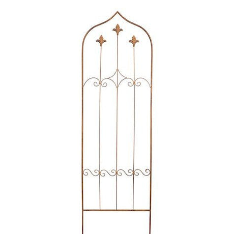 Fleur - de - Lys Trellis Pack of Four 1.5m Dark Rust - Frankton's