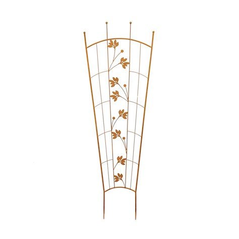 Flower Trellis Fan Pack of Four Rusty - Frankton's