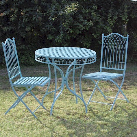 Hampton 3 - piece Bistro Set Powder Blue - Frankton's