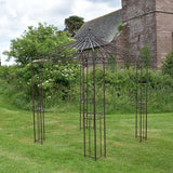 Lyon Square Gazebo in Dark Brown - Frankton's