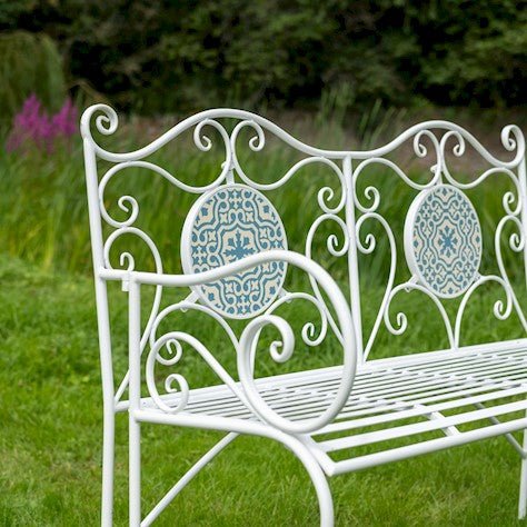 Mosaic Bench in White - Frankton's