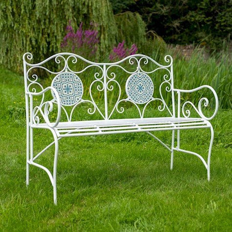 Mosaic Bench in White - Frankton's