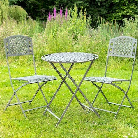 National Trust 3 - piece Oak Leaf Bistro Set in Brown Sage - Frankton's