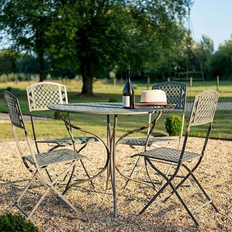 National Trust 5 - piece Oak Leaf Bistro Set in Brown Sage - Frankton's