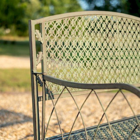 National Trust Oak Leaf Bench in Sage Brown - Frankton's