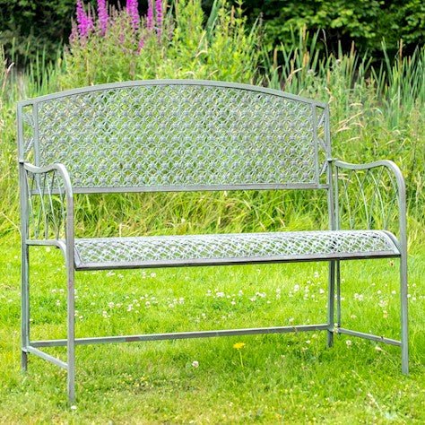 National Trust Oak Leaf Bench in Sage Brown - Frankton's