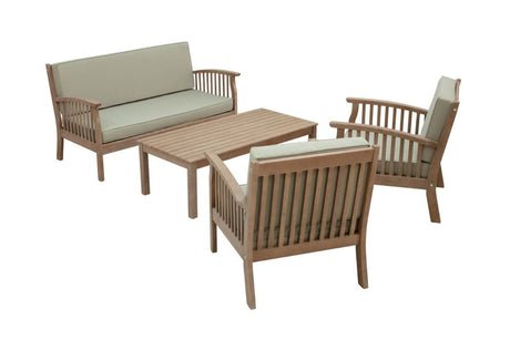 Somerset 4 Seater Lounge Set - Teak finish - Frankton's