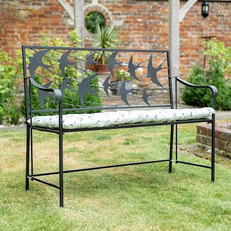 Swallow Back Bench Black - Frankton's