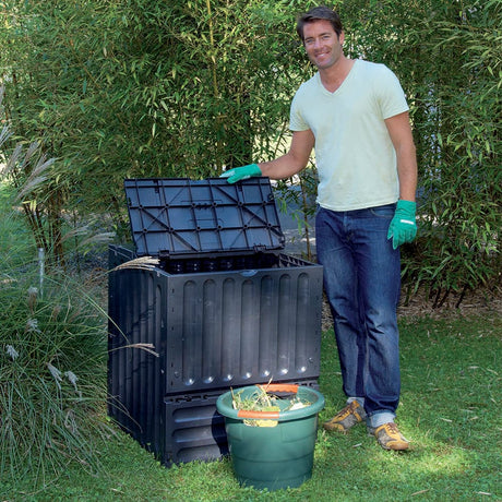 600 Litre ECO KING Compost Bin - Black - Frankton's