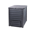 600 Litre THERMO WOOD Compost Bin - Grey with Soil Fence - Frankton's