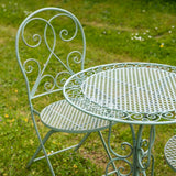 Aquitaine Folding Mesh 3 Piece Bistro Set - Green - Frankton's