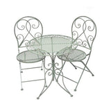 Aquitaine Folding Mesh 3 Piece Bistro Set - Green - Frankton's