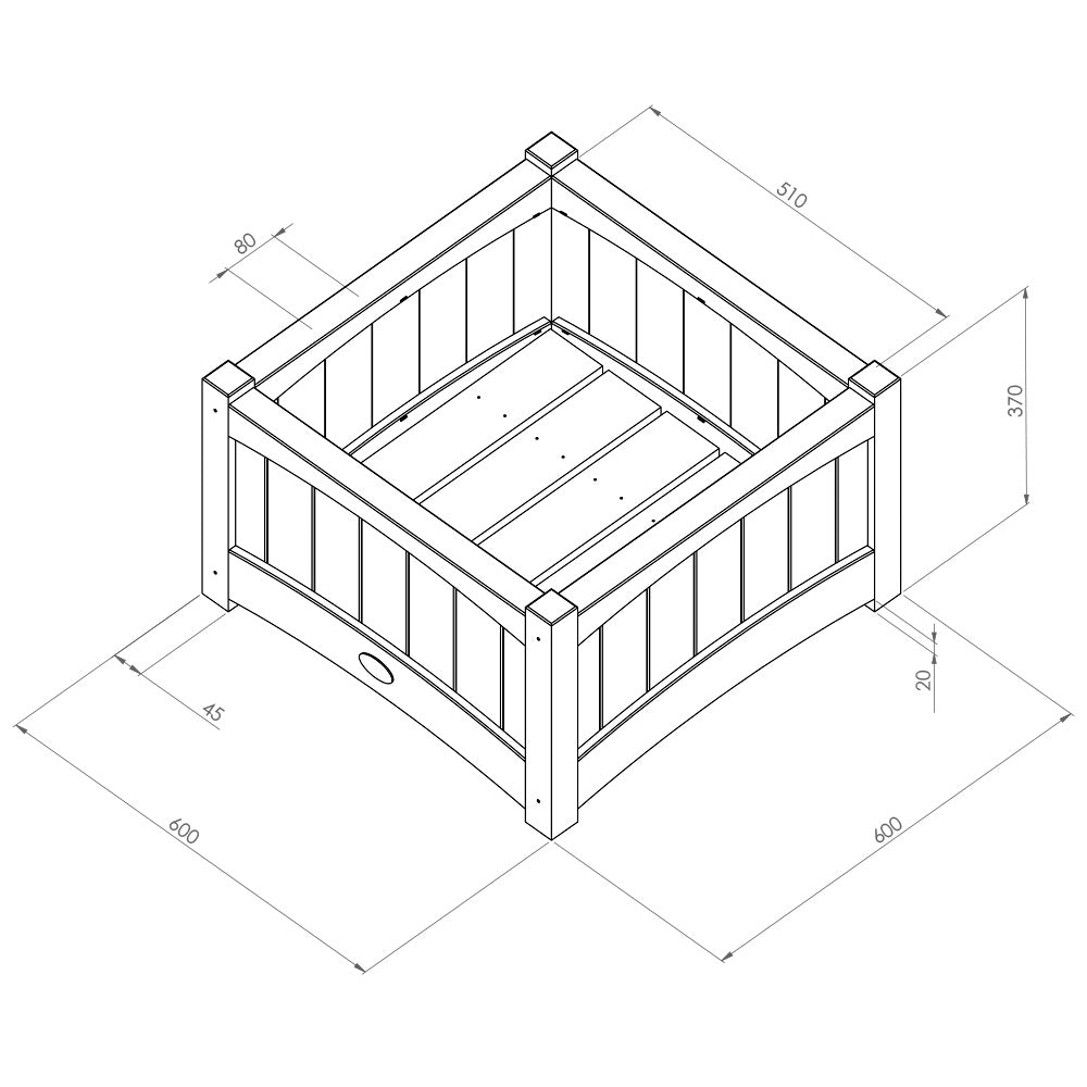 Chelsea Square Planter - Frankton's