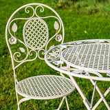 Chloe 3 Piece Bistro Set - Cream - Frankton's