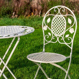 Chloe 3 Piece Bistro Set - Cream - Frankton's