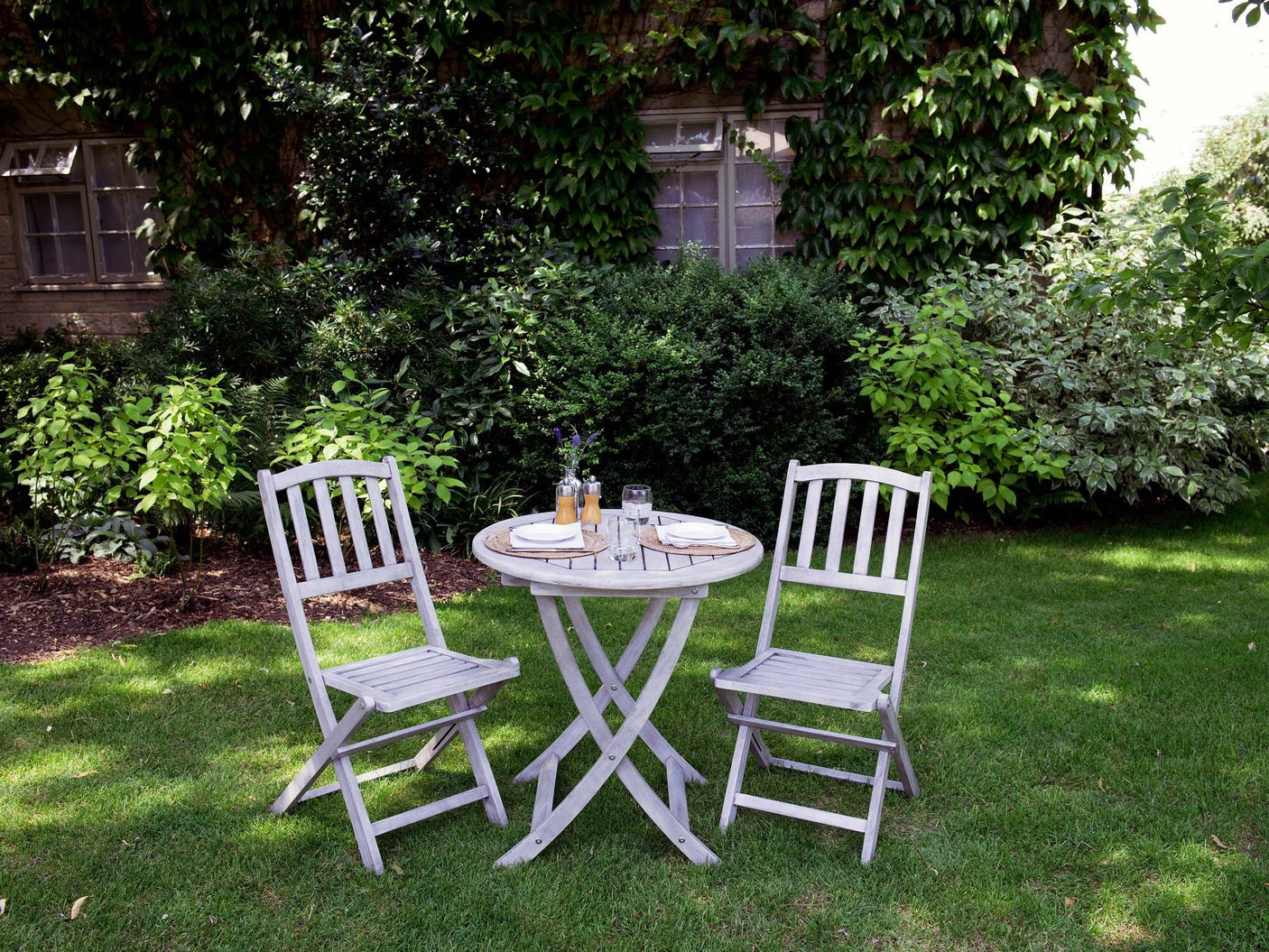 Dorset 2 Seat Bistro Set - Grey - Frankton's