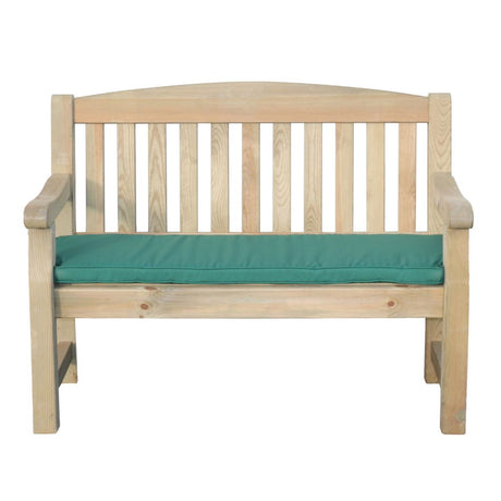 Emily Bench 2 Seater (4Ft) Green Seat Pad - Frankton's