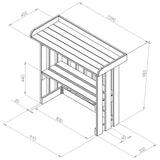 Folding Garden Bar - Frankton's