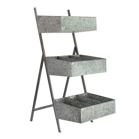 Folding Plant Stand - Galvanised - Frankton's