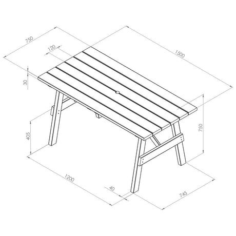 Freya Rectangle Table - Frankton's