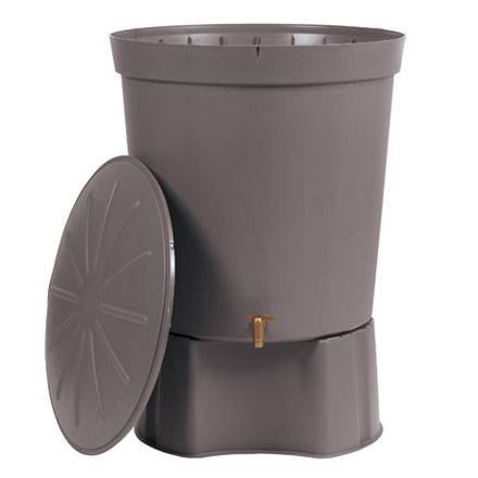 Grey 300L Recycled Plastic Water Butt with Stand - Frankton's