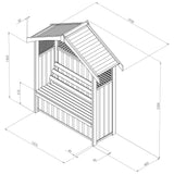 Hampshire Arbour With Storage Box - Frankton's