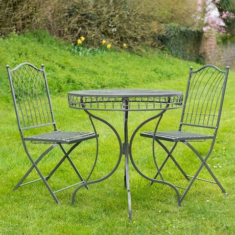 Hampton 3 Piece Bistro Set Umber Grey - Frankton's