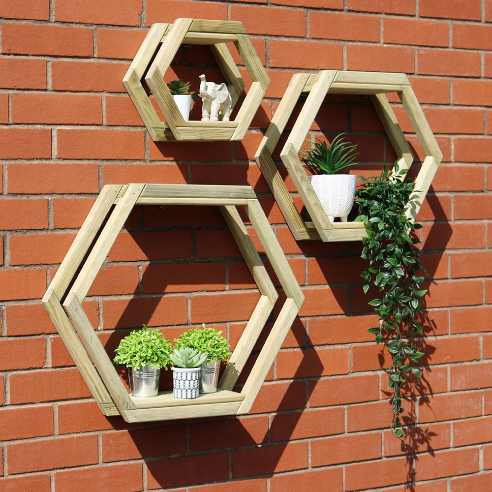 Honeycomb Shelf Set Of 3 - Frankton's