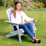 Jasmine Folding Chair - Light Grey - Frankton's