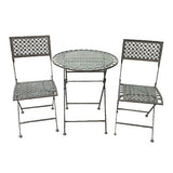 Marlborough 3 Piece Bistro Set Antique Blue Rust - Frankton's