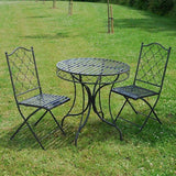 Marrakech 3 Piece Bistro Set - Umber Grey - Frankton's