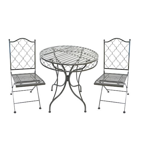 Marrakech 3 Piece Bistro Set - Umber Grey - Frankton's