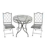 Marrakech 3 Piece Bistro Set - Umber Grey - Frankton's