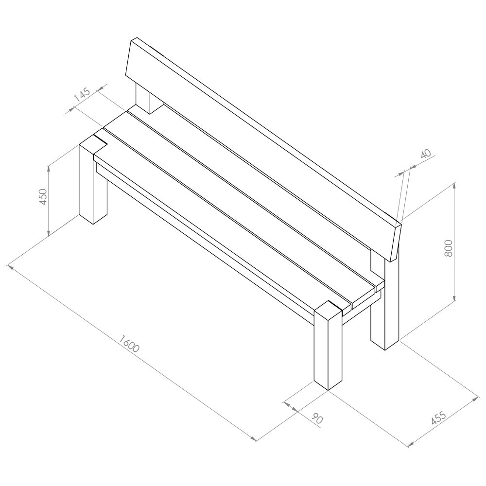 Philippa Table, 2 Bench& 2 Chair Set - Frankton's