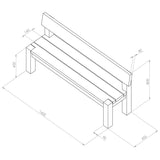 Philippa Table, 2 Bench& 2 Chair Set - Frankton's